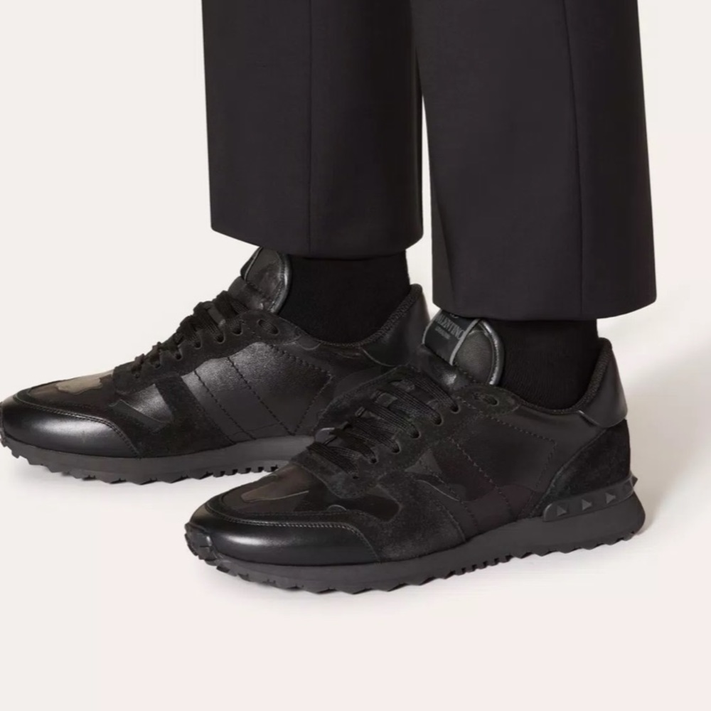 Valentino Garavani Camouflage Noir and sliver back
